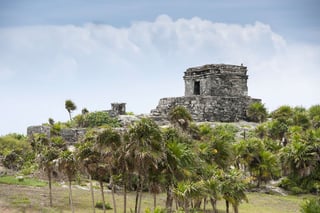 Ancient Mayan ruins in Tulum, Mexico