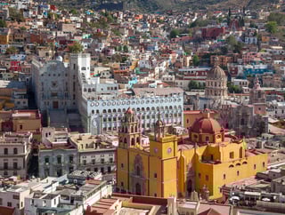 Colourful skyline of Guanajuato, Mexico