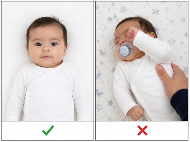 Correct And Incorrect Infant Image