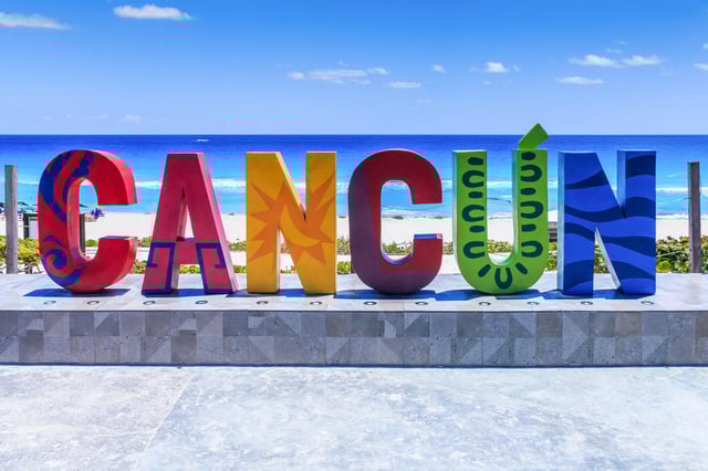 Playa Delfines in Cancun, Mexico