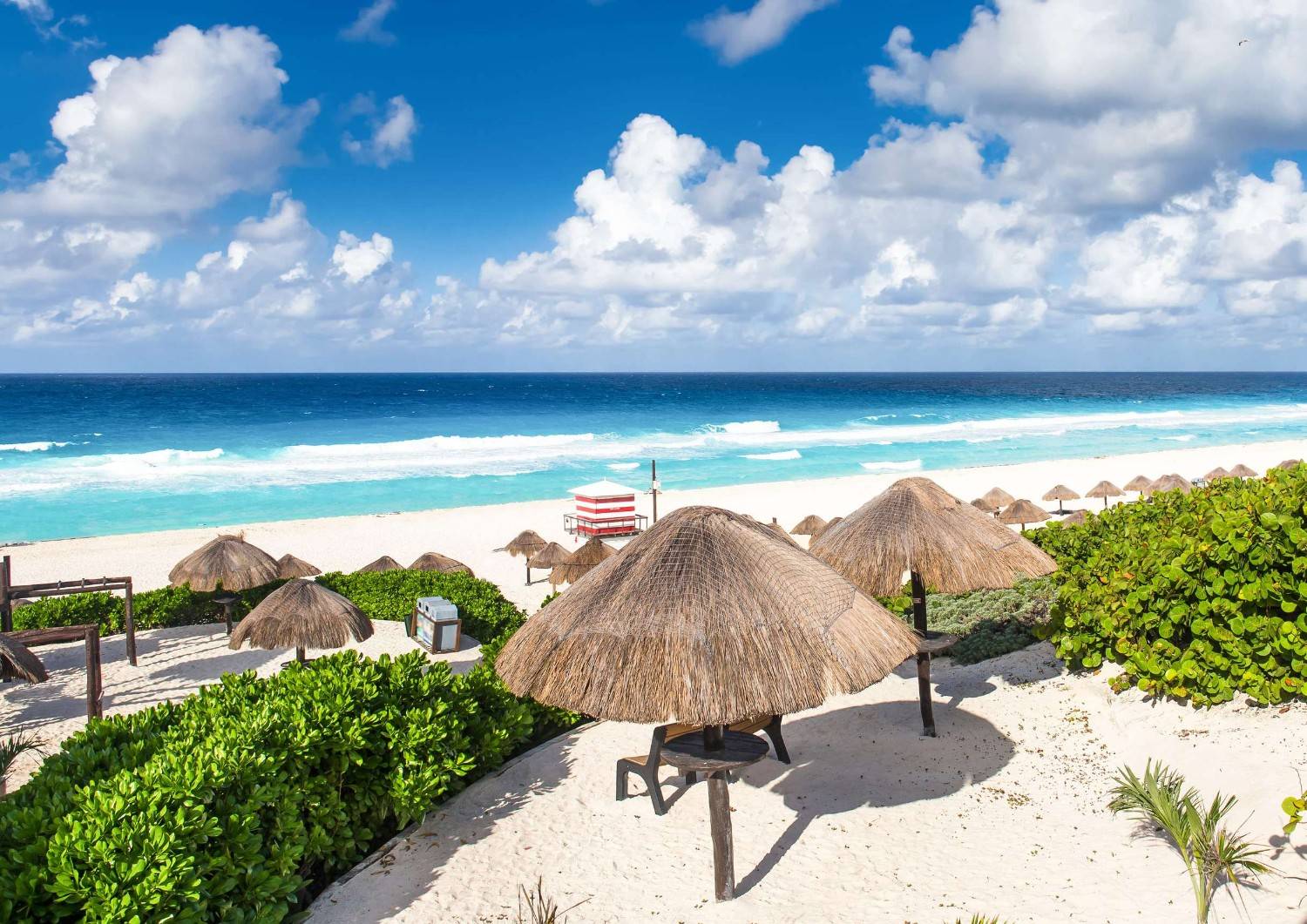 Beautiful Beach In Cancun Mexico