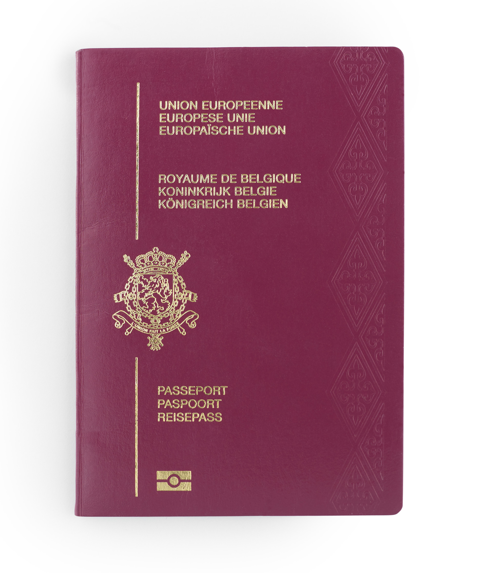 Belgian Passport On White Background Belgian Passport On White Background