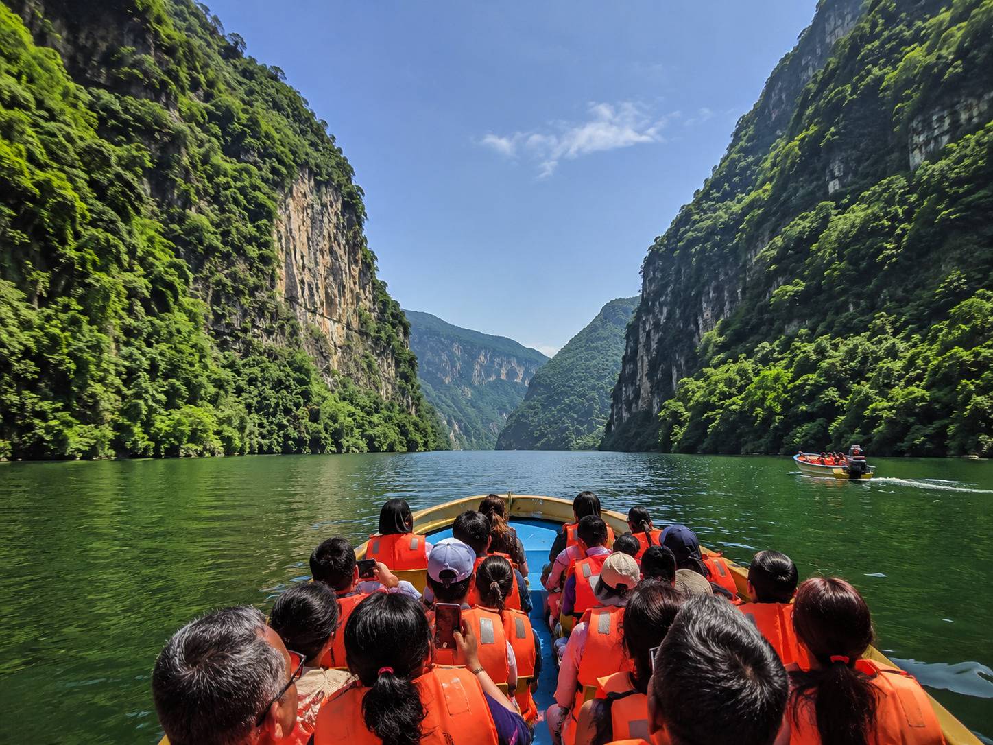 Canyon Boating In Chiapas
