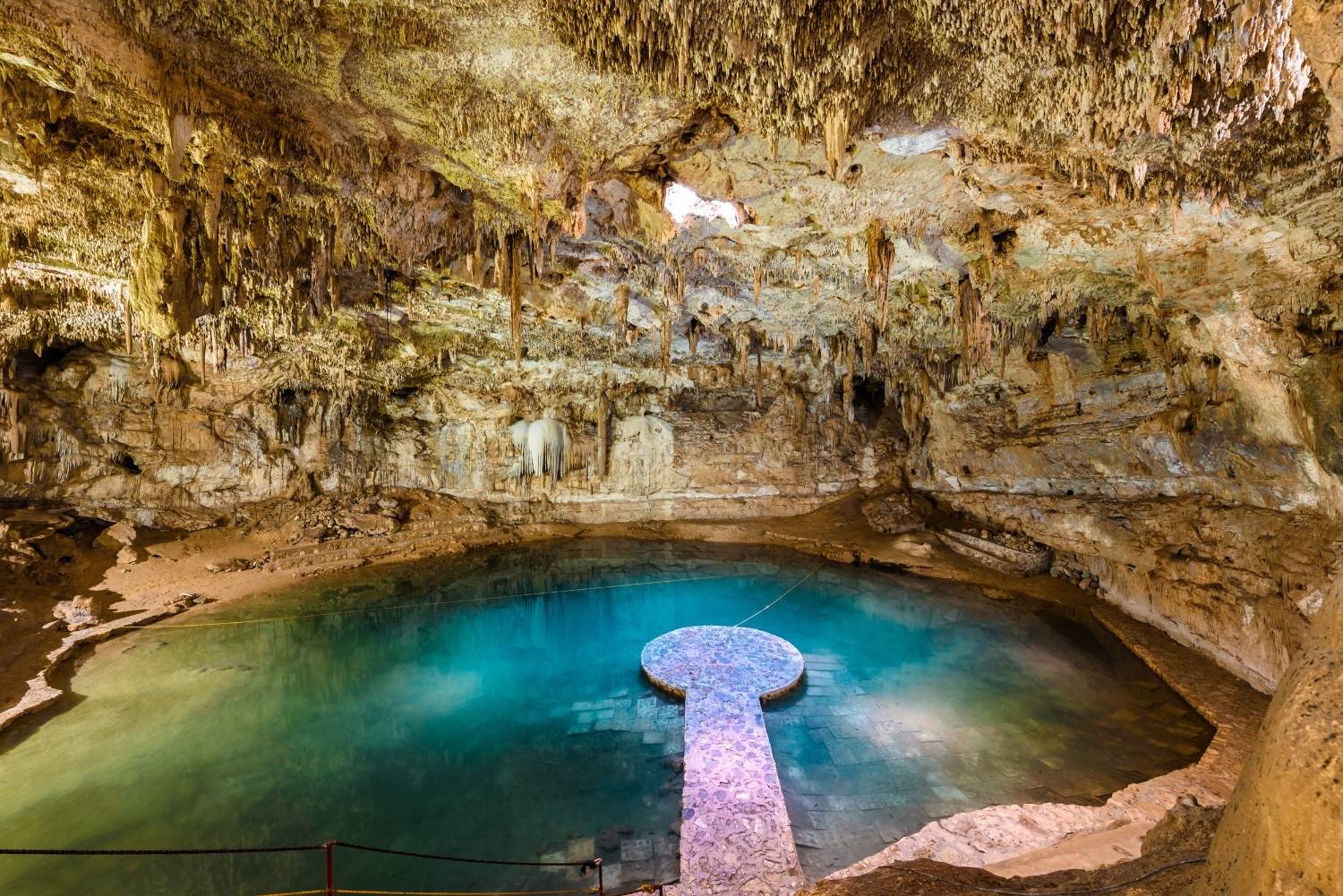 Cenote Suytun in Valladolid in Mexico