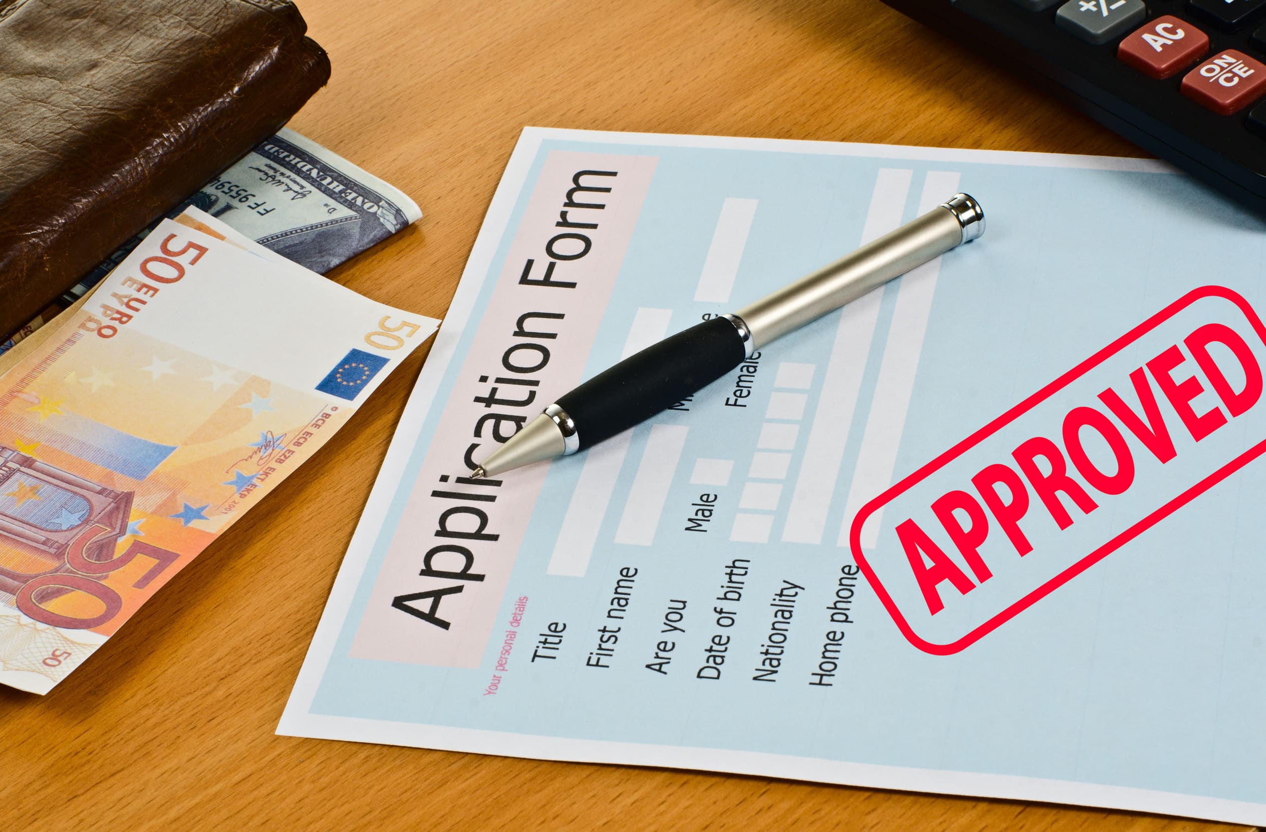 Application Form Is On The Table Application Form Is On The Table