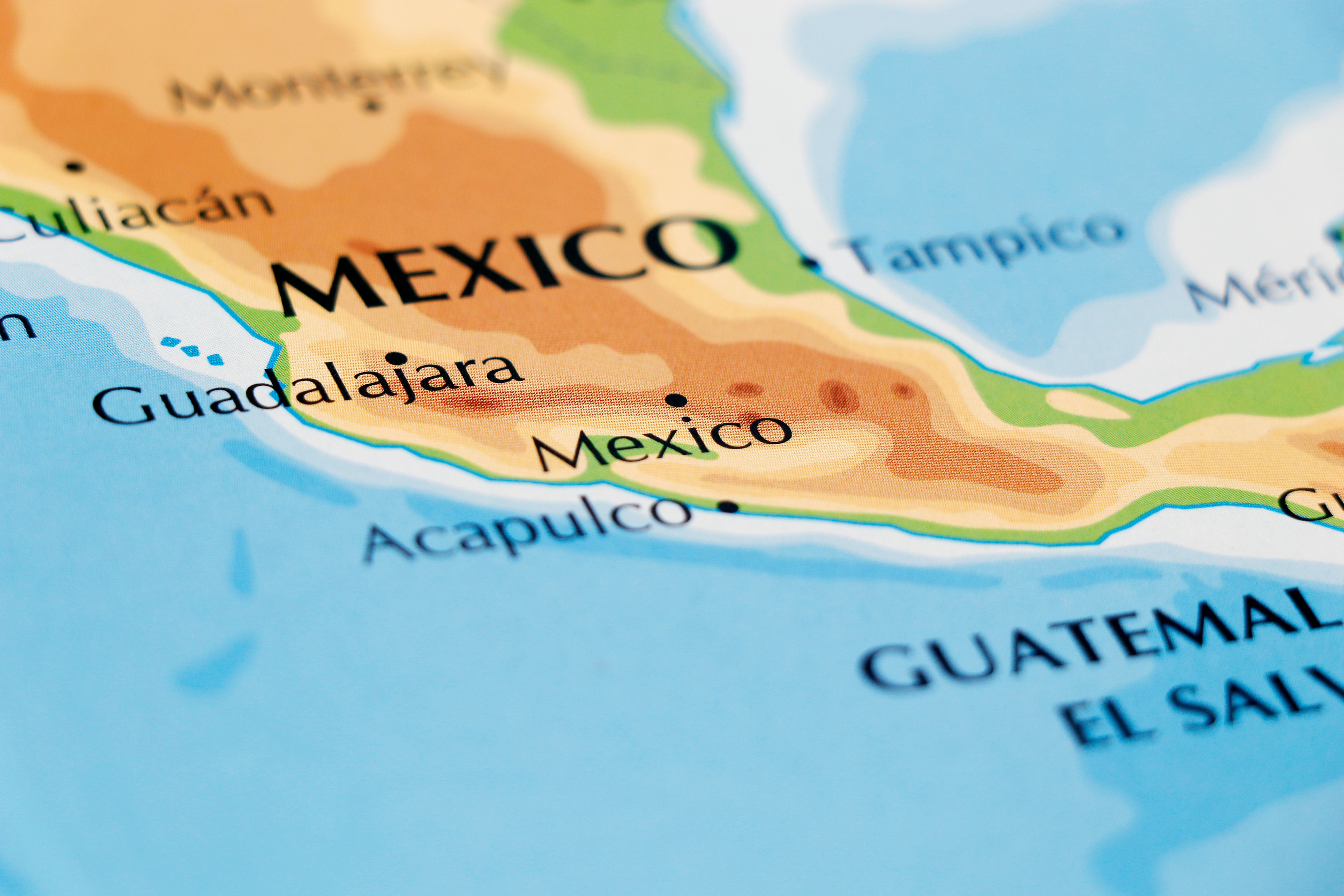 World Map Of North American Continent Mexico And Cities World Map Of North American Continent Mexico And Cities