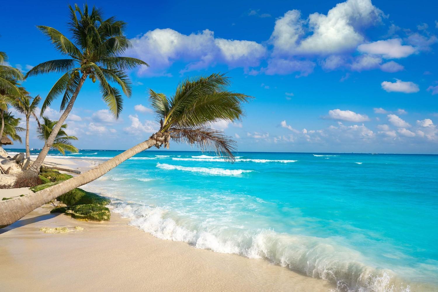 Playa Del Carmen Beach In Mexico
