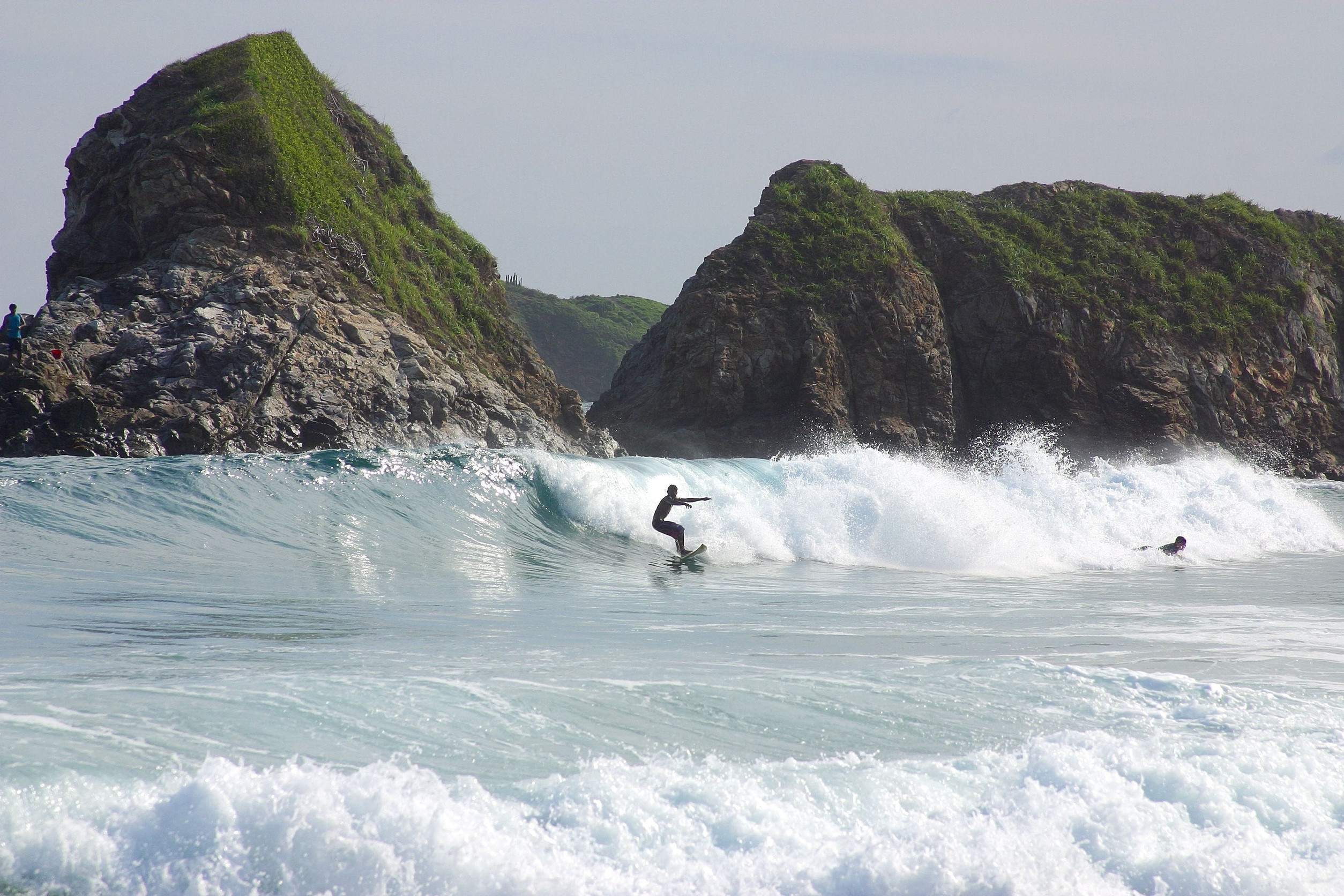 Surfer In Oaxaca Mexico